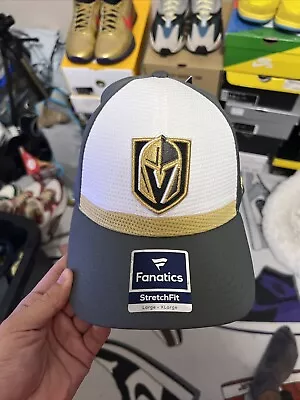 Vegas Golden Knights Fanatics Mens Stretch Fit Classic Logo Hat (l/xl) Nwt Black • $12.99