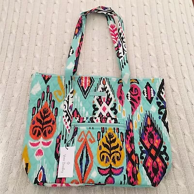 Vera Bradley Villager Tote Pueblo Zipper Closure Cotton Purse NWT MSRP $85 • $38.22