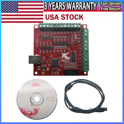 CNC USB MACH3 100Khz Breakout Board 4Axis Interface Driver Motion Controller #US • $22.50