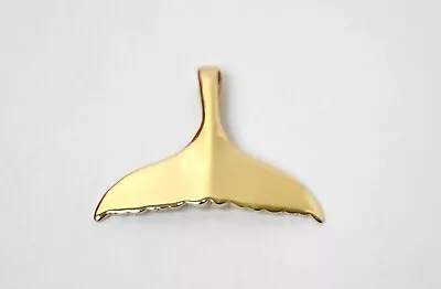 Wyland Signed 14k Yellow Gold Whale Tail Pendant 4.5G • $399.99