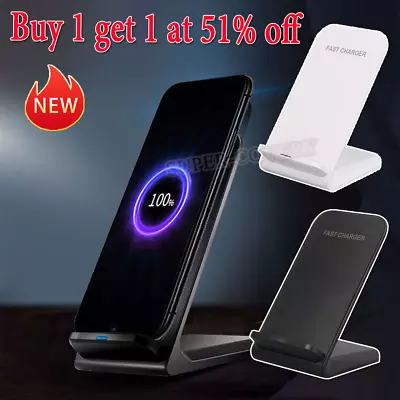 30W Fast Wireless Charger Stand Dock For Apple IPhone Samsung Android Phone UK • £9.69