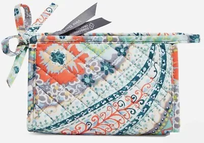 NEW Vera Bradley Tie Cosmetic Bag In Citrus Paisley • $19.97