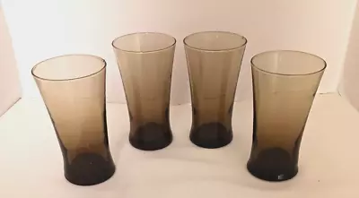 Linden Mocha By Anchor Hocking Tawny Mocha Brown Flat Tumblers- Set Of 4 • $18