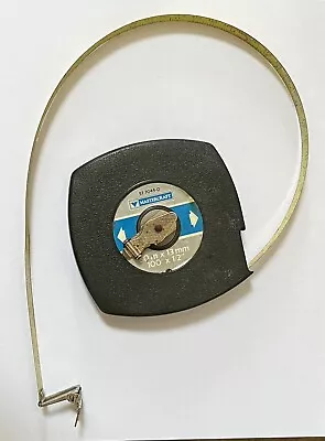 Mastercraft Measuring Tape 100' ( 30m ) X 1/2  VTG Steel Measure #57-7044-0 Case • $9