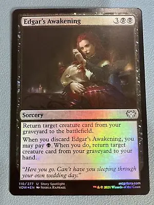 MTG Edgar's Awakening Foil Innistrad VOW NM • $1.25