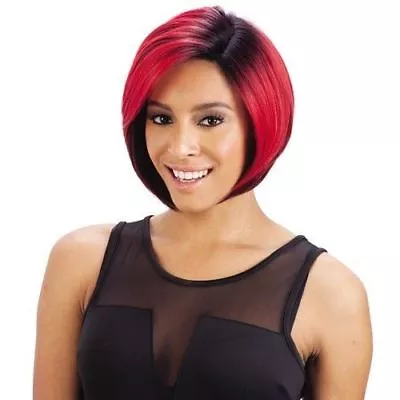 $28.13 • Buy Black Jack By Freetress Equal Invisible 'l' Part Wig Synthetic Hair Short