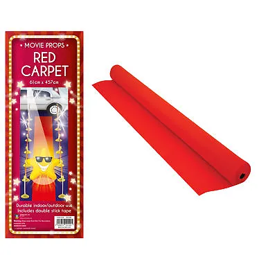 £7.99 • Buy 4.5m Red Carpet - Floor Runner Prom Birthday Party Prop Decoration VIP Hollywood