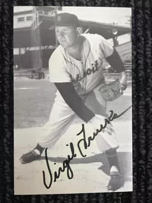 Virgil Trucks Autographed Hand Signed 3x5 Photo Detroit Tigers • $2