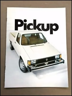 1982 Volkswagen VW Pickup Truck Original Car Sales Brochure Catalog • $18.36