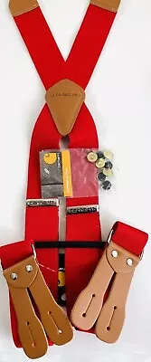 Carhartt Suspenders With Buttons 2” Red NEW • $18.99