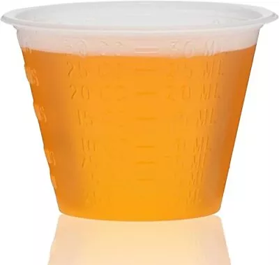 Plastic Medicine Cups 1000 Small Disposable Graduated 1 OZ Measuring Cup With... • $32.06