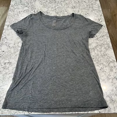 Mossimo Supply Co Scoop Neck T-Shirt Women's Large Gray Heather Short Sleeve • $3