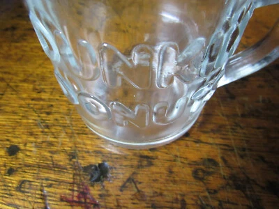 $13.95 • Buy Dunkin Donuts Clear Glass Mug Vintage Anchor Hocking