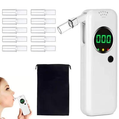 £16.89 • Buy Pro Digital LCD Police Breathalyzer Breath Test Alcohol Tester Analyzer Detector