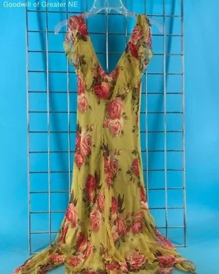 Vintage 90s Betsey Johnson Floral Silk Dress • $190