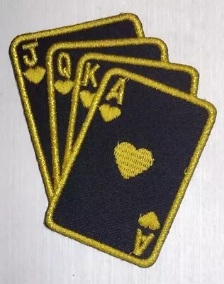 Poker GAMBLING CASINO IRON ON SEW ON EMBROIDERY PATCHES Est 4  • $12.75