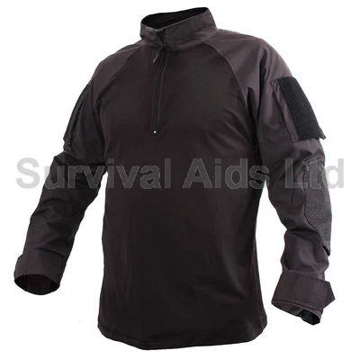 Rothco Fire Retardant UBACS Combat Shirt Black 1/4 Zip • £30.75