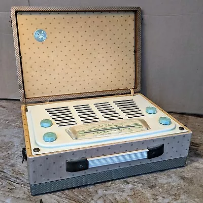 Vintage Antique Vidor  1950'S MAINS/BATTERY PORTABLE CN426 VALVE RADIO. UNTESTED • $23.63