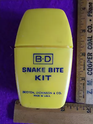 Vintage B-D Snake Bite Kit USA • $12.95
