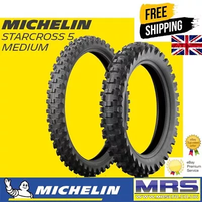 Michelin Junior Mx Starcross 5 Medium Front Tyre - 70/100-17 - Mx - Sc5 - 021161 • $76.54