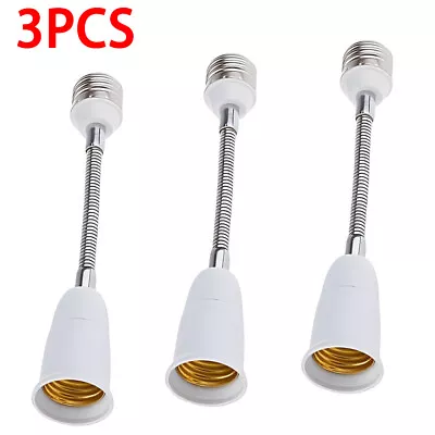 3Pcs E27 Light Socket Extender Flexible Adapter E27 Light Base Bulb Converter • $10.85