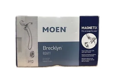 MOEN Brecklyn Single-Handle 6-Spray Tub And Shower Faucet Chrome • $119.95