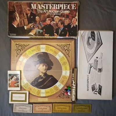 £34.50 • Buy 1970 Masterpiece - The Art Auction Game By Parker Brothers COMPLETE