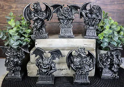 The Allegorical Seven Deadly Sins Gargoyle Figurine Set Of 7 Wicked Gargoyles • $49.95