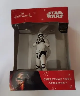 Hallmark Star Wars First Order Stormtrooper Christmas Holiday Tree Ornament NEW • £17.30