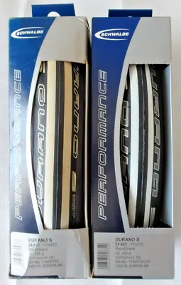 Schwalbe DURANO S Folding Raceguard 700 X 23C (23-622) White Road Tires - Pair • $85