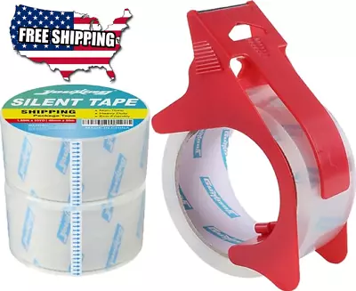 Silent Heavy-Duty Packing Tape1.88 X55Yd With Refillable Dispenser Ships Free • $9.90