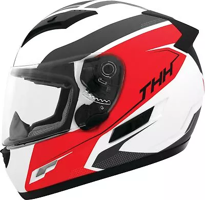 THH TS-80 Vision Motorcycle Helmet White/Red • $117.14