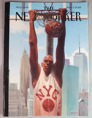 The New Yorker Magazine May 9 2022 Basketball Cover HangTime By Kadir Nelson • $11.95