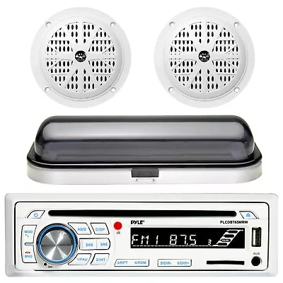 Complete Boat Waterproof CD MP3 Radio Media Receiver W/2 Speaker And StereoCover • $99.99