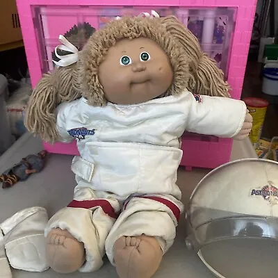 1985 Young Astronaut Cabbage Patch Doll Girl Blonde Hair Green Eyes • $49.99