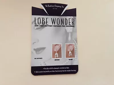 LOBE WONDER  (Earring Support Patches For Damaged; Stretched; And Torn Earlobes) • $7.99