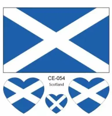 £2.25 • Buy  SCOTLAND SALTIRE FLAG TEMPORARY TATTOOS - Free Postage Within UK