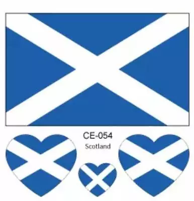  SCOTLAND SALTIRE FLAG TEMPORARY TATTOOS - Free Postage Within UK • £2.25