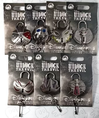 Unlock The Evil Choose A Disney Villain Pin • $18.99