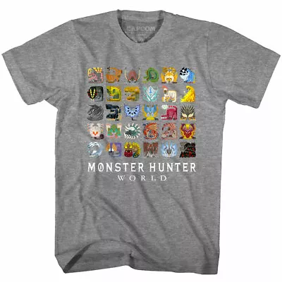 Monster Hunter World Dragon Icons Men's T-Shirt Creatures OFFICIAL Capcom • $22.13