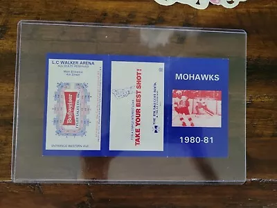 1980-81 Muskegon Mohawks IHL Hockey Pocket Schedule Budweiser See Pics • $37.99