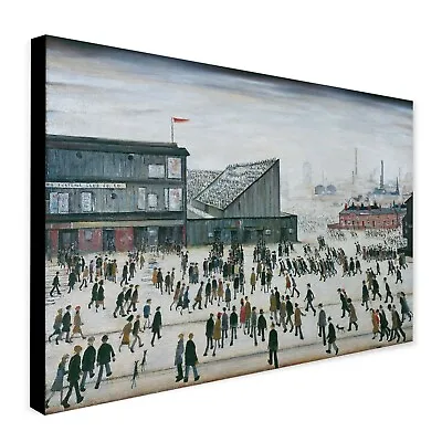 £14.99 • Buy Going To The Match By L.S. Lowry Wall Art - Canvas Wall Art Framed