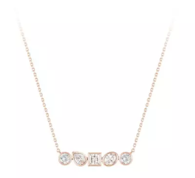 J.Estina Jete 14K Necklace JJJTNQ1BS008R4420 14K Rose Gold Cubic Zirconia  • $440