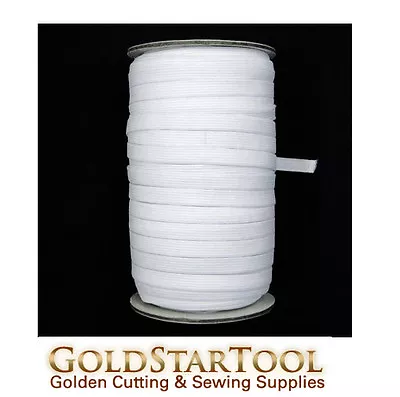 WHITE Knitted Elastic Roll 1/4  Inch Width 144 Yards Perfect For Sewing & Craft • $14.99