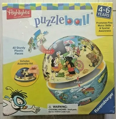 Ravensburger Highlights Puzzle Ball 40 Piece 117765 *New Sealed  • $14.99