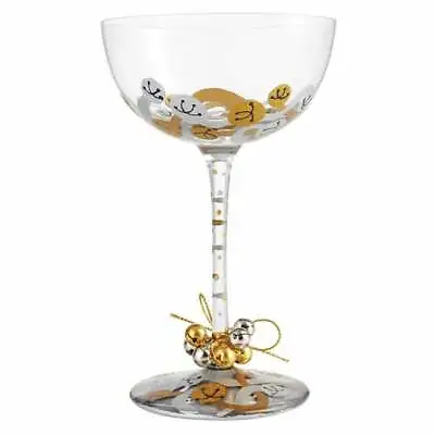 Lolita Jingle Bells Christmas Coupe Glass New Boxed 6004440 • £18