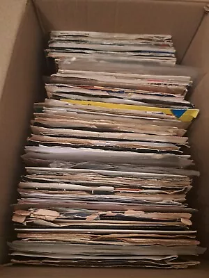 200 + Vinyl Records Job Lot - 7  45s Singles 60s 70's 80's. Surprise Starter Box • £50