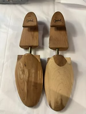 VTG JM Johnston Murphy Mens Cedar Wood Shoe Tree Stretchers Keepers Forms Large • $12.95