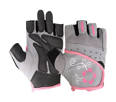 Unisex Men Ladies Fingerless Pink Gloves Cycling Gym Driving Wheel Chair Gloves • $9.35