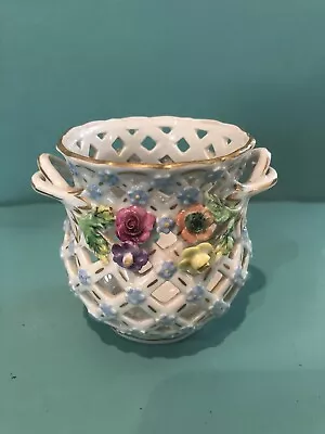 Antique Royal Vienna Reticulate/Lattice Vase • $65